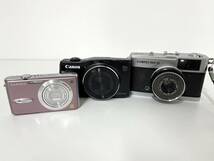 ◆カメラ まとめて 3点 デジカメ Canon OLYMPUS Panasonic など コンパクトカメラ ジャンク◆_画像1