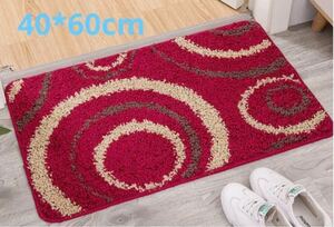  new goods Northern Europe manner bath mat door mat toilet mat . water speed .... slip prevention floral print red 5