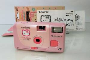 K/ FUJIFILM　富士フイルム　Hello Kitty　ハローキティ　EPION　エピオン　コンパクト フィルム カメラ　箱付　1221-1