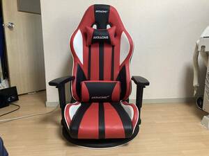 AKRacing AKR-GYOKUZA V2-RED AKレーシング 極坐 V2 ゲーミング座椅子 人間工学 360°回転台 ゲーミングチェア