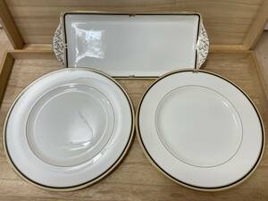 【4780】WEDGWOOD ウェッジウッド CLIO クリオ プレート 3枚セット 皿 食器 洋食器