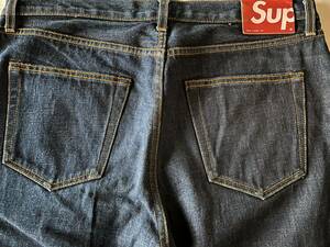 W34 Supreme Rigid Slim Jean 17fw シュプリーム リジッド スリム ジーン デニムパンツ インディゴ INDIGO 国内正規