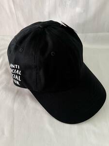 未使用 ANTI SOCIAL SOCIAL CLUB WEIRD CAP BLACK アンチソーシャルソーシャルクラブ キャップ ブラック 黒