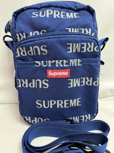 Supreme 16fw 3M Reflective Repeat Shoulder Bag シュプリーム スリーエムリフレクティブリピートショルダーバッグ ブルー 青 国内正規