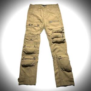 Rare 00s POLO Ralph Lauren military gimmick cargo pants ラルフローレン ミリタリー ギミック カーゴパンツ Archive アーカイブ 希少 l