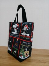 ★snoopy*トートバッグ*A4*大きめ* *マザーズ*スヌーピー*X'mas*ハンドメイド♪_画像8