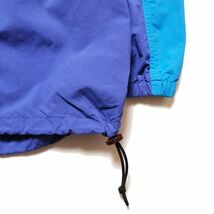 90's NIKE ナイキ ACG ハーフジップ プルオーバーナイロンジャケット (M) 青紫×水色系 ロゴ刺繍入り 90年代 旧タグ オールド アウトドア_画像5
