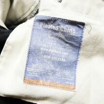 00's リーバイス ドッカーズ ２タック コットン チノ パンツ 黒 (34×32) ブラック Levi's 00年代 オールド 旧タグ Y2K DOCKERS 2001年製_画像10