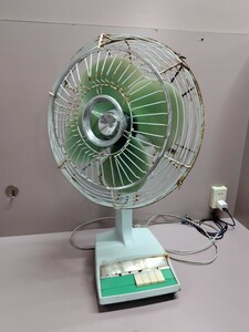 Y:東芝 扇風機 鉄製 AN 羽根 30cm 100V 50/60 43/45W 昭和レトロ ジャンク 錆あり TOSHIBA アンティーク レトロ家電