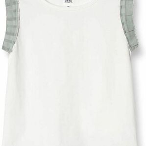 ノースリーブ Tシャツ 袖切り替えデザイン 女の子　130 LOOK BY BEAMS mini ビームス　フリル
