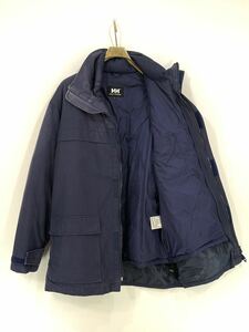 8-851 HELLY HANSEN ヘリーハンセン HLE0658 厚地 2WAY たっぷり ダウン ジャケット サイズ XL 濃紺系 画像3参照