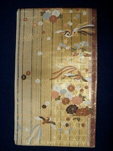 袋帯　0193　金　鳳凰・花（中古）（レターパック不可）　　　