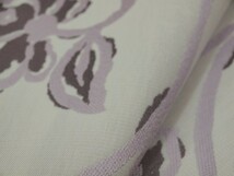 値下げ　1458　御仕立て付き 礼装用西陣袋帯『岡文織物』謹製　象牙色　ピンク花柄_画像4