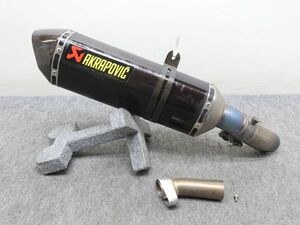 ZX-10R 08-10 アクラポビッチ チタン/カーボン スリップオン AKRAPOVIC ◆返品可 ●120サイズ T2B076K T12K 332