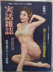 [ free shipping ] real story magazine Showa era 36(1961) year 6 month number tail cape three . nude work exhibition 