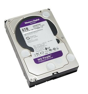 【中古パーツ】3.5 SATA 6TB 1台 正常 WDC WD60PURZ 使用時間0H ■ HDD3672