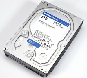 【中古パーツ】3.5 SATA 8TB 1台 正常 WDC WD80EAZZ 使用時間0H ■ HDD3611