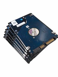 【中古パーツ】2.5 インチ SATA 内蔵ハードディスク 厚さ9.5mm 80GB HDD 6台セット売 正常品 ■2.5/9.5mm/80GB/SATA/正常/6台