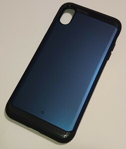 【送料無料】【新品未使用】　iPhone Xs Max　TPUハードケース　ブルー　メタリック　ネイビー　スタイリッシュ