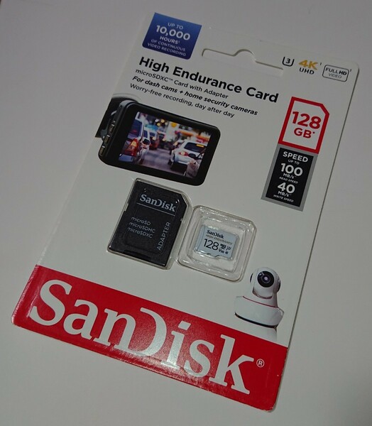 【送料無料】【新品未使用】　工業用　サンディスク　Micro SD XC カード　128GB　Class10　V30　高速　ドライブレコーダー用