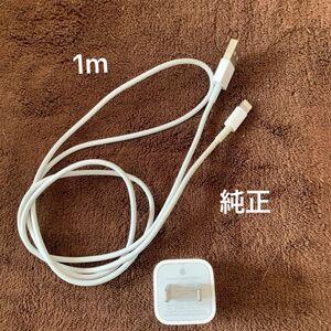 Apple純正　Lightning - USBケーブル 5WUSB電源アダプタ A1385