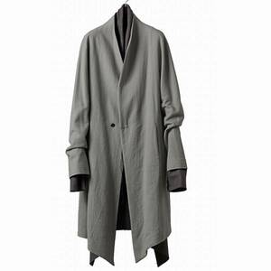 individual sentiments wool/linen twill washer layered long coat インディビジュアルセンチメンツ incarnation DEVOA