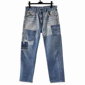 CHANGES VINTAGE REMAKE DENIM STRAIGHT PANTS/RARE DENIM 定価38500円　LOOMOSAKA Lee mastermind JAPAN マスターマインド