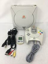 【中古品・動作確認済み】 SEGA セガ ドリームキャスト 本体 Dreamcast HKT-3000 本体一式 メモリーカード 動作良好_画像1