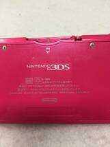 BY-908 中古品 任天堂 NINTENDO ニンテンドー3DS CTR-001 グロスピンク 本体のみ 初期化済み_画像3