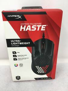 BY-991 未開封 HyperX Pulsefire Haste ゲーミングマウス ゲーマー向け 超軽量六角シェルデザイン 59グラム ブラック