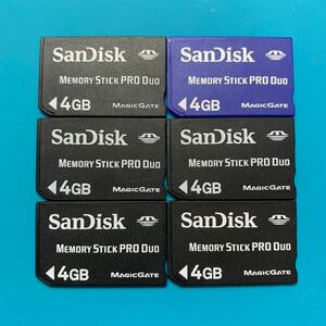 SanDisk メモリースティック PRO Duo 4GB 6枚