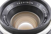 #2781L ヤシカ Yashica Auto Yashinon 5cm 50mm f2 M42 希少 マニュアルレンズ [動作確認済]_画像10