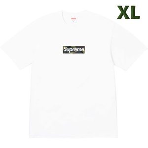 【XL】Supreme Box Logo tee【White】23FW CAMO 店舗購入正規品 ボックスロゴ Tシャツ カモ 白 新品未使用 送料無料 即発送