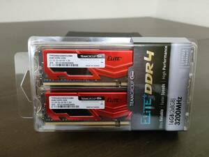 Team DDR4 3200Mhz PC4-25600 8GBx2枚（16GBkit）TPRD416G3200HC22DC01-A ③