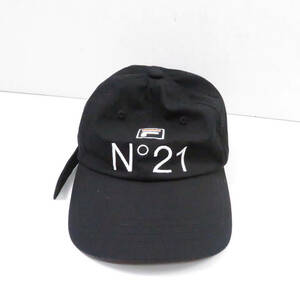  beautiful goods N*21 × FILAnmero Vent u-no× filler SGW-000824 hat 56cm~58cm Logo Baseball cap collaboration AU2282C