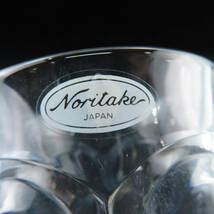 未使用 Noritake ノリタケ Entree ワイングラス 5客 ガラス セット クリア 青 レトロ 希少 レア SU4863U_画像3