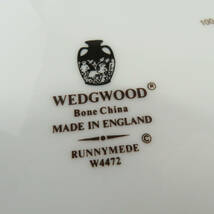 美品 WEDGWOOD ウェッジウッド RUUNYMEDE ラニーミード コバルト 大皿 27cmプレート ディナー 花柄 フラワー SU4868U_画像2