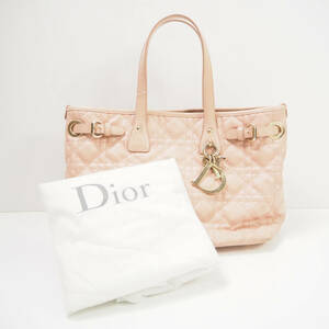 1円 難有 Christian Dior ディオール パナレア カナージュ M10090PCD トートバッグ ピンク レディディオール AY4870C