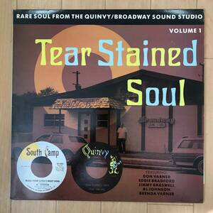 LP レコード V.A.／Tear Stained Soul Vol.1 UK盤 サザンソウル ディープソウル SOUTHCAMP QUINVY