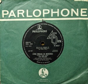 ◎特選◎THE HOLLIES/KING MIDAS IN RECERSE1967'UK PARLOPHONE7INCH