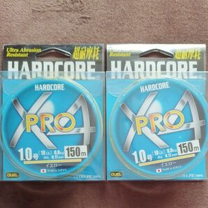 DUEL (デュエル) HARDCORE (ハードコア) PEライン 1号 HARDCORE X4 PRO 150m イエロー 