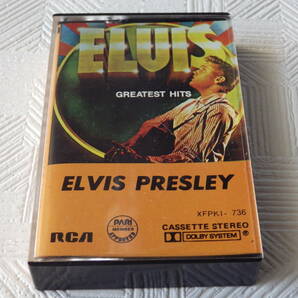 〒0★洋版 カセットテープ★Elvis GREATEST HITS - Elvis Presley(RCA,ROCK,Rock & Roll)【XFPKI-736】の画像1