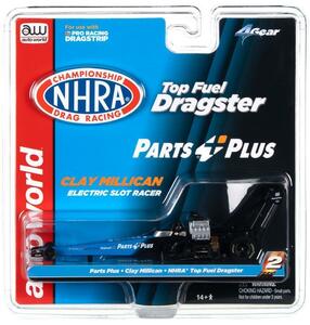 Auto World 4Gear ☆ NHRA Clay Millican Parts Pls Top Fuel Dragster Slot Car☆HOスロットカー☆AFX/TYCO ☆ドラッグレース