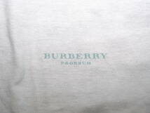 美品 BURBERRY PRORSUM バーバリープローサム 10SSムラプリントVネックTシャツL薄青 Italy製_画像8