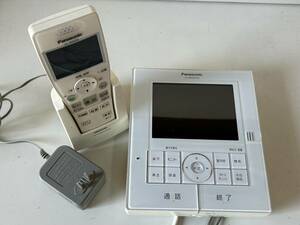 ⑪j418◆Panasonic パナソニック◆ドアホン 録画機能付き 親機 VL-MWN350+ワイヤレスモニター 子機 VL-W606 セット インターホン 防犯 