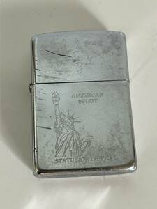 ⑩17◆Zippo ジッポ◆オイルライター AMERICAN SPIRIT STATUE OF LIBERTY 自由の女神 ビンテージ 当時物 煙草 喫煙具