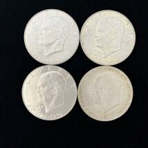 アメリカ アイゼンハワー 大統領 1ドル銀貨　4枚セット_画像1
