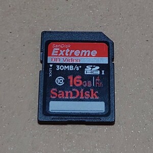 SanDisk SDカード SDHC 16GB Extreme