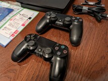 【送料込・コントローラー２個】プレイステーション４本体 CUH-2200Aジェットブラック500GB　検索用playstation4 SONY プレステ ソニー_画像2