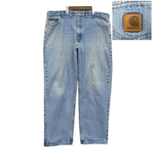 ビッグサイズ W44 L32 メキシコ製 カーハート Carhartt ワーク デニム パンツ ジーンズ ワイドシルエット 古着 2N1793